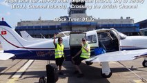 Flight Shoreham - Jersey, July 2014 with our Piper Arrow III