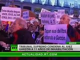 Garzón: La condena contribuye a laminar la independencia de los jueces en España