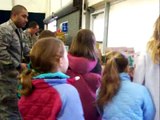 Massachusetts Girl Scouts at Hanscom Air Force Base