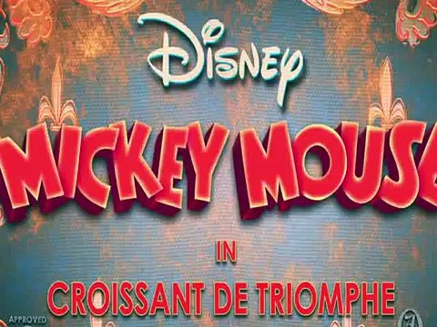 Croissant de Triomphe A Mickey Mouse Cartoon Disney Shows