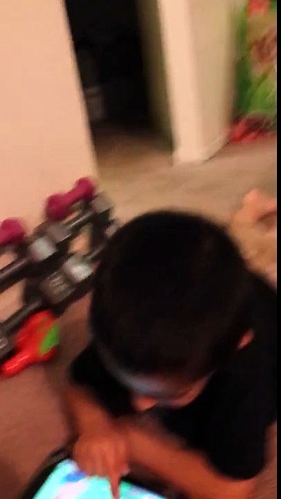 Grandson plays peppa pig