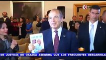 Felipe Calderón presenta libro LOS RETOS QUE ENFRENTAMOS HABLA DEL NARCO 14 AGOSTO 2014