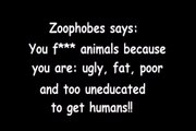 Zoophobic argument #4 (Ugly Zoophiles)