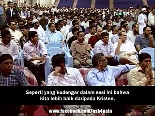 Seorang Wanita Bertanya apakah dr zakir naik manjelekkan aggama lain