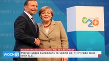 Merkel Urges Europeans to Speed up TTIP Trade Talks With U.S.