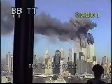 911 second Plane hits second WTC tower - with sound - archival stock footage