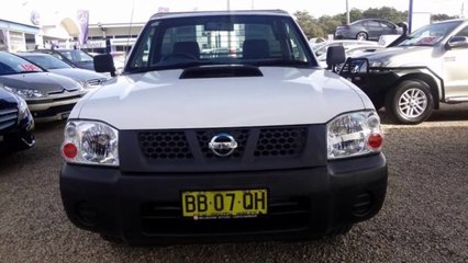 2009 Nissan Navara D22 MY2008 DX White 5 Speed Manual Cab Chassis