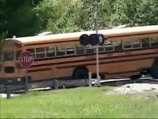 Illegal School bus railroad train crossing williamson County Schools Tennessee