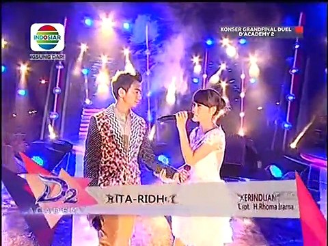 Rita feat Ridho K E R I N D U A N @ Dangdut Academy 2 Konser Grand Final Duel