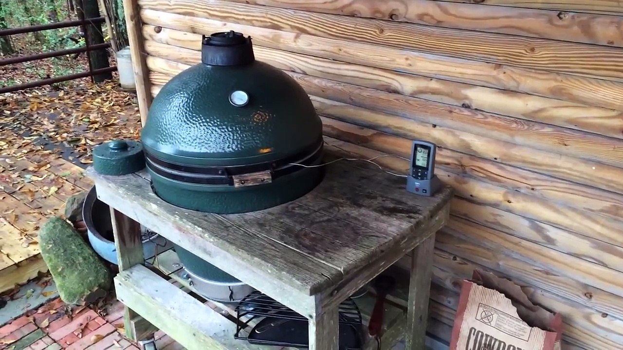 Deer Hind Quarter Venison Wrapped in Bacon Smoked on The Big Green Egg