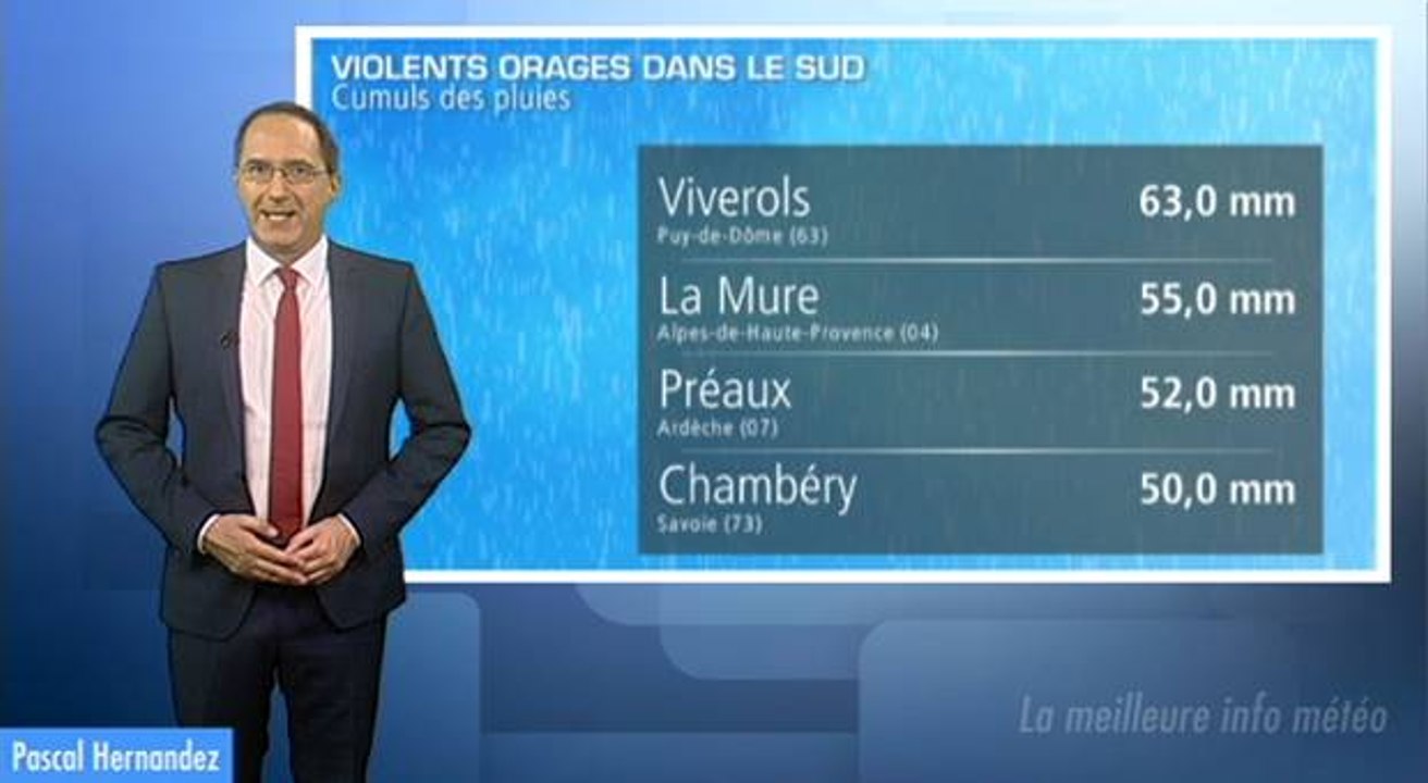 Violents orages dans les Alpes samedi : des cumuls impressionnants