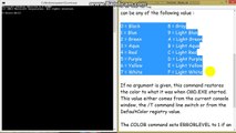 How To- Change text and background color in Command Prompt in Windows