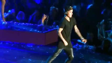 Download Video: (VIDEO) Justin Bieber Gropes Ariana Grande During Performance at Ariana Grande's Concert