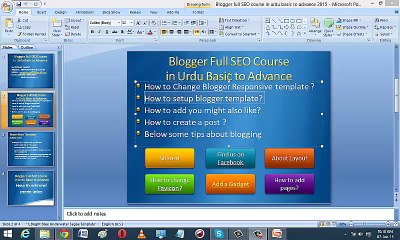 How to setup blogger page and important links on the header of your blog?
