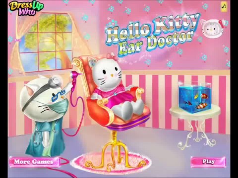 Hello Kitty Ear Doctor Game Video for Little Kids Hello Kitty Games Online