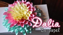 DIY Flor Dahlia de papel // Paper Dahlia