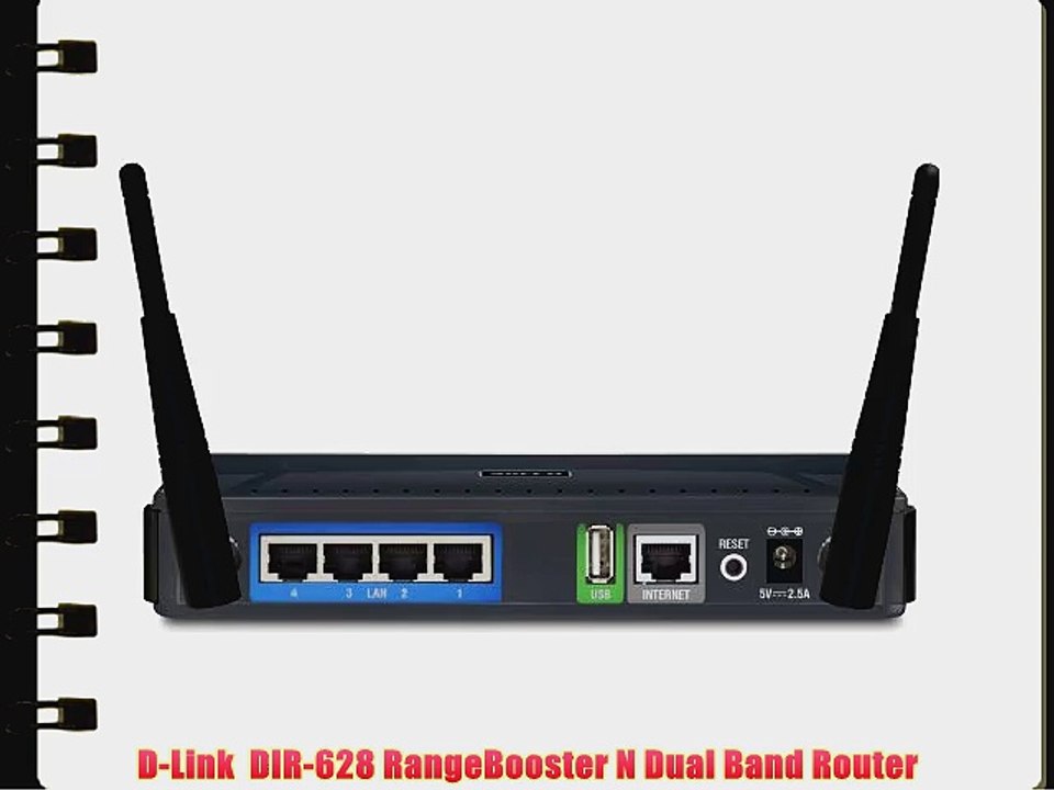 D-Link  DIR-628 RangeBooster N Dual Band Router