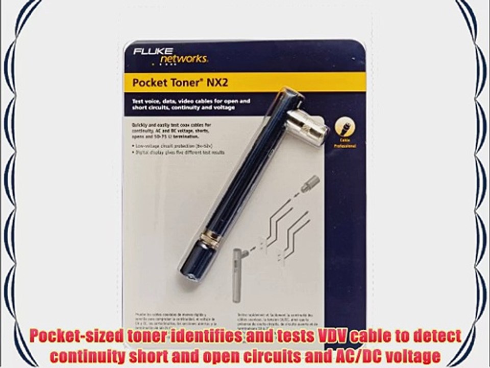 Fluke Networks PTNX2 Pocket Toner NX2 Coax Cable Tester