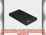 [2 in 1]UNITEK USB 3.0 SATA6G Hard Drive Enclosure Case (SATA-I/II/III Supported)  3 Port USB3.0