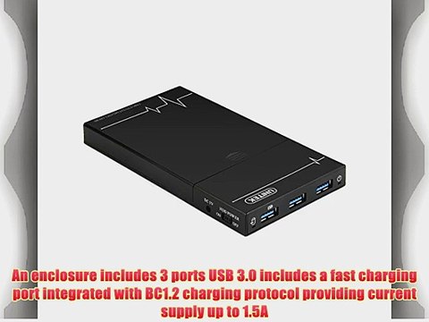[2 in 1]UNITEK USB 3.0 SATA6G Hard Drive Enclosure Case (SATA-I/II/III Supported) 3 Port USB3.0