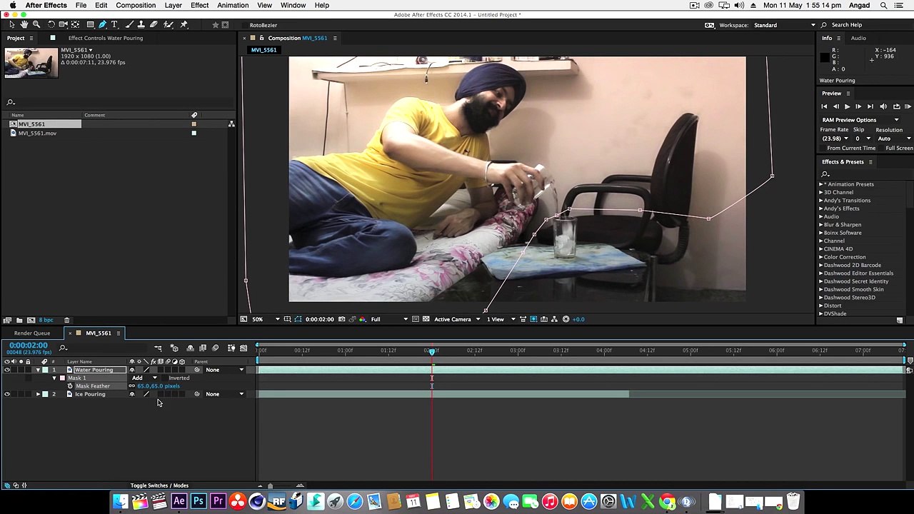 How To : Zach King | Water into Ice Magic | After Effects Tutorial