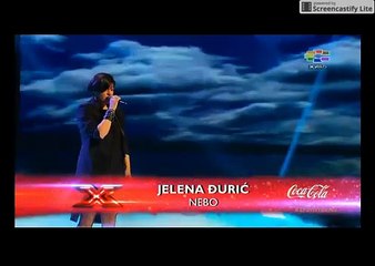 Jelena Đurić (Nebo) - X Factor Adria - 2015 live 2