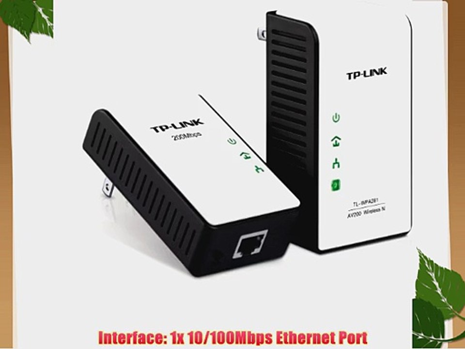 TP-LINK TL-WPA281 KIT 300Mbps Wireless N Powerline Adapter Starter Kit 2.4Ghz N300 Adapter