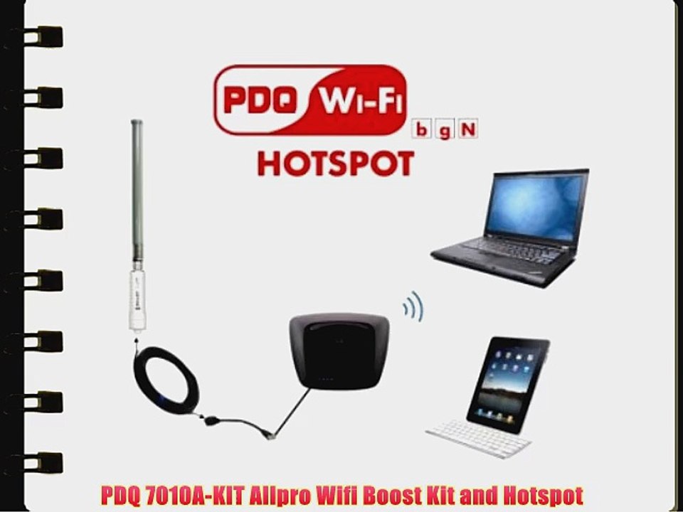 PDQ 7010A-KIT Allpro Wifi Boost Kit and Hotspot