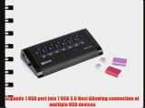 ORICO BC- U3H7 Aluminum USB 3.0 7 - Ports Hub with 5V4A Power Adapter and VIA VL812 Chipset