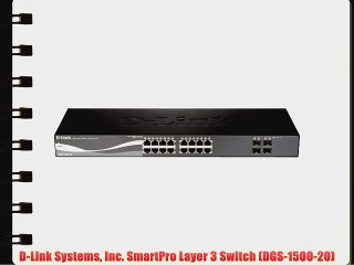 D-Link Systems Inc. SmartPro Layer 3 Switch (DGS-1500-20)