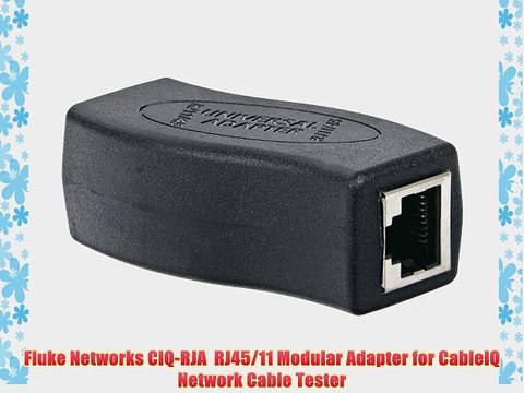 Fluke Networks CIQ-RJA RJ45/11 Modular Adapter for CableIQ Network Cable Tester