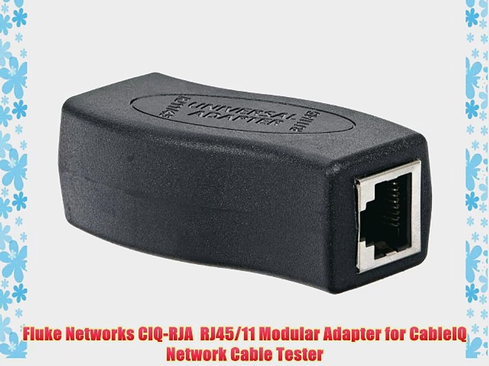 Fluke Networks CIQ-RJA  RJ45/11 Modular Adapter for CableIQ Network Cable Tester