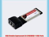 USB/firewire Expresscard 34 2FIREWIRE 1 USB Ports