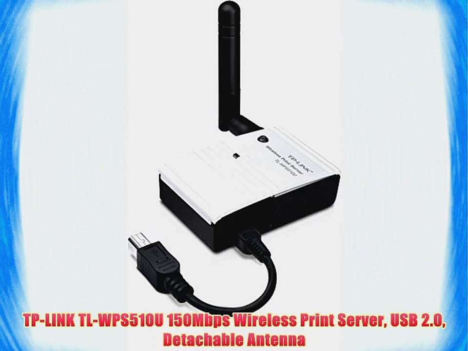 TP-LINK TL-WPS510U 150Mbps Wireless Print Server USB 2.0 Detachable Antenna