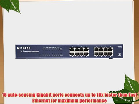 Netgear JGS516 ProSafe 16-Port Gigabit Ethernet Switch