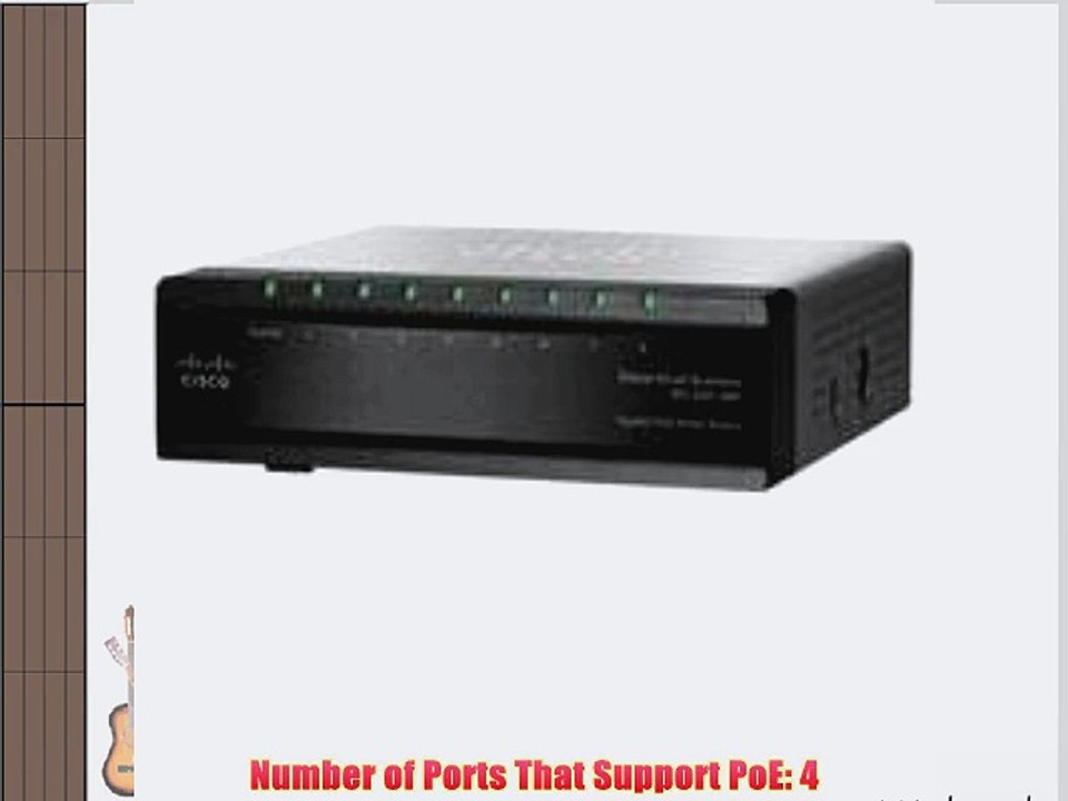 Cisco SG200-08P 8-port (4 Reg   4 PoE) Gigabit PoE Smart Switch (SLM2008PT-NA)