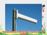 Alternative Wireless 15 dBi Pole-Mount Yagi Directional Wifi Antenna