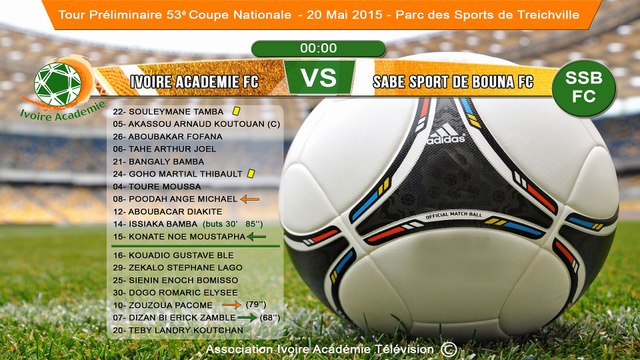 Ivoire Académie FC vs Sabé Sport de Bouna (2-1) - Coupe Nationale - Parc des Sports de Treichville (20 Mai 2015)