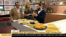 Paolo Roberto snuskar sig med pastan - Nyhetsmorgon (TV4)