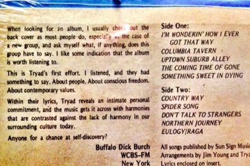 Tryad "Eulogy-Raga" 1972 US Folk Psych