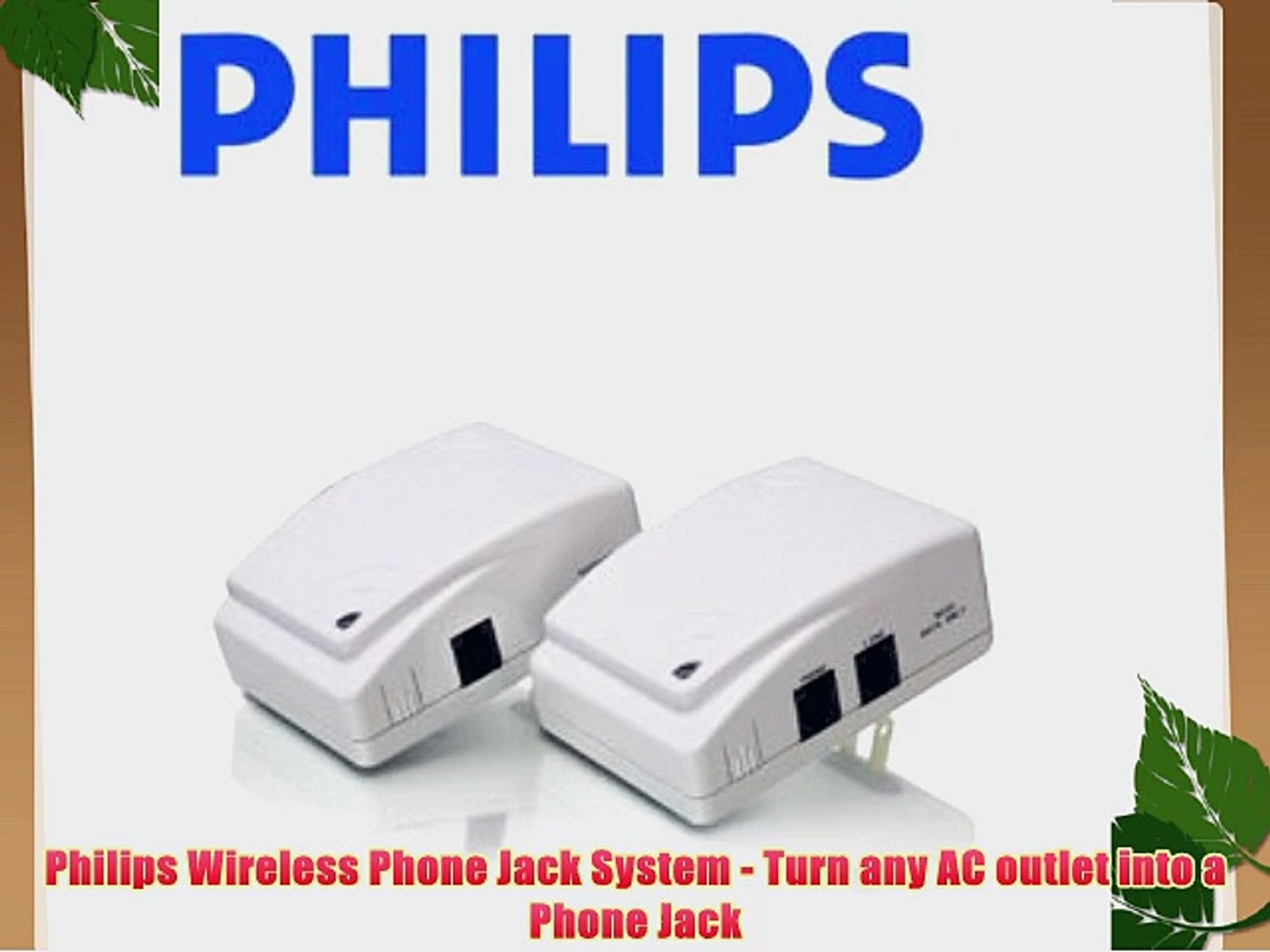 Philips Wireless Phone Jack System - Turn any AC outlet into a Phone Jack -  video Dailymotion