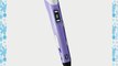 NEW 3D PRINTING PEN LCD LED DRAWING STEREOSCOPIC CRAFTS PRINTER DOODLER   FREE FILAMENTS (purple)