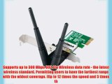 Edimax 300 Mbps Wireless 802.11b/g/n PCI Express Adapter with Two 3 dBi External Antennas Green