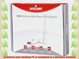 INTELLINET IEEE 802.11b/g/n Wireless 150N High-Power USB Adapter (525152)