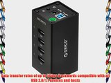 ORICO 4-Port Aluminum Hub with 12V 2.5A Power Adapter and 3.3-Feet USB3 Cable for Mac Linux