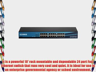Edimax ES-3124RL - 24 Ports Auto-Sensing Store-N-Forward and Non-Blocking Fast Ethernet 19'