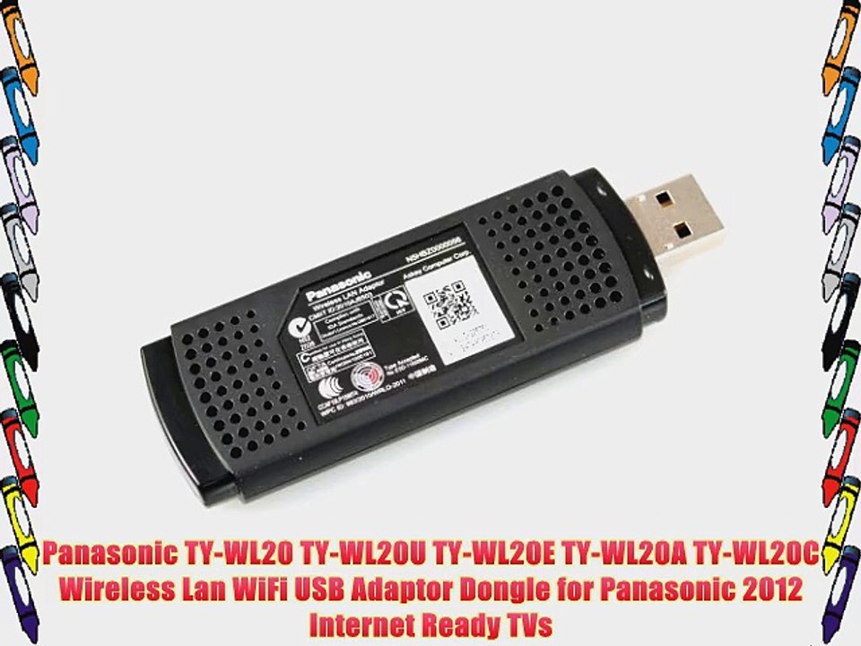 Panasonic TY-WL20 TY-WL20U TY-WL20E TY-WL20A TY-WL20C Wireless Lan WiFi USB Adaptor Dongle