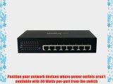 StarTech.com 8 Port Unmanaged Industrial Gigabit Power Over Ethernet Switch (IES81000POE)