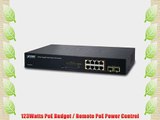 PLANET GSD-802PS / 8-Port 10/100/1000Mbps with 2 Shared SFP Web Smart PoE Switch