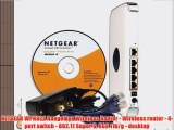 NETGEAR WPN824 RangeMax Wireless Router - Wireless router - 4-port switch - 802.11 Super G